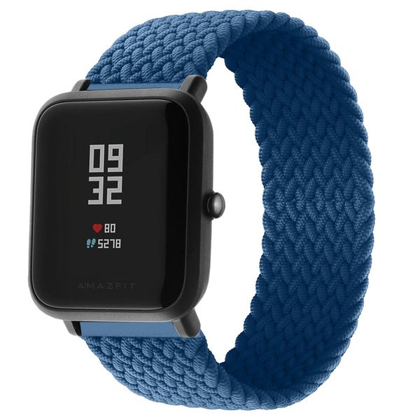 imoshion Geflochtenes Nylon-Armband Amazfit GTS / BIP - Dunkelblau