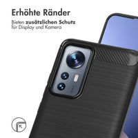 imoshion Brushed Back Cover für das Xiaomi 12 / 12X - Schwarz