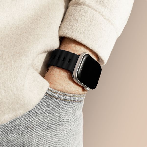 Accezz Ocean Armband für Apple Watch Series 1 - 9 / SE (38/40/41 mm) | Series 10 / 11 (42 mm) - Schwarz