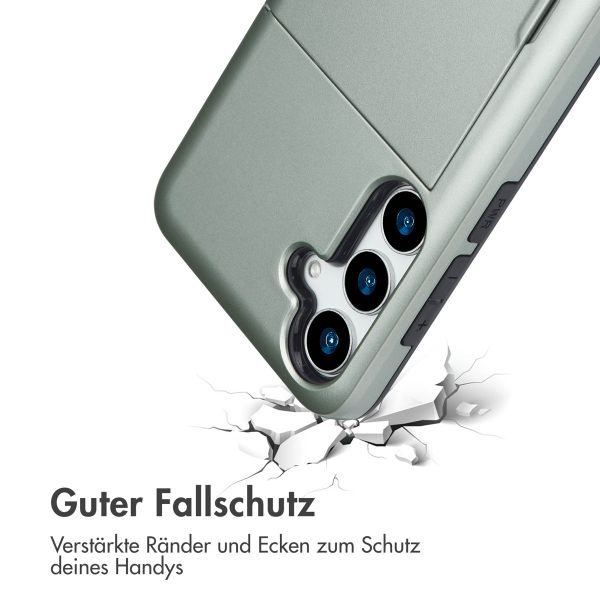 imoshion Backcover mit Kartenfach Samsung Galaxy S25 Plus - Grün