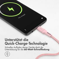 imoshion Braided USB-C-zu-USB-C Kabel - 1 Meter - Rosa