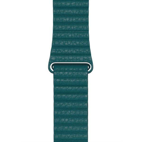 Apple ﻿Lederarmband L für Apple Watch Series 1-10 / SE / Ultra (2) - 42/44/45/46/49 mm - Peacock