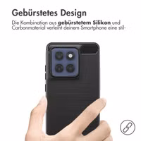 imoshion Brushed Back Cover Motorola Edge 60 Fusion - Schwarz