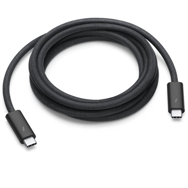 Apple ﻿Thunderbolt 3 Pro Cable – Ladekabel für Apple MacBooks  – 2 Meter  – Schwarz