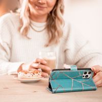 imoshion Design TPU Klapphülle Apple iPhone 13 Pro - Blue Graphic