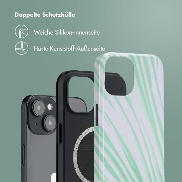 Selencia Vivid Rückabdeckung mit MagSafe Apple iPhone 14 - Nature Grayed Jade