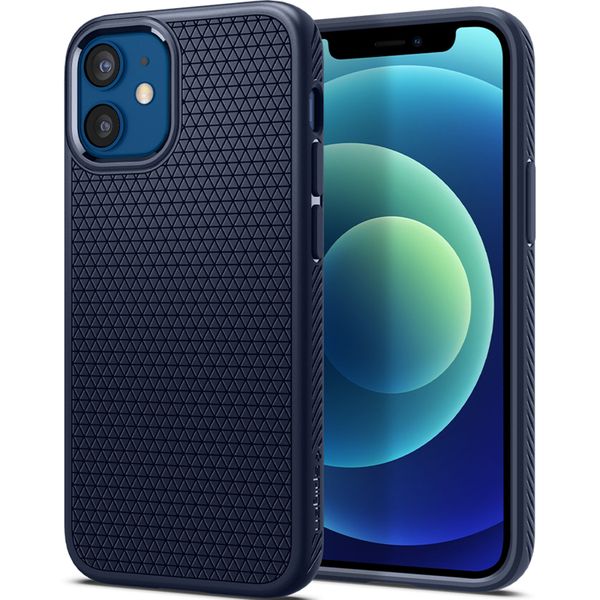 Spigen Liquid Air™ Case für das iPhone 12 Mini - Dunkelblau