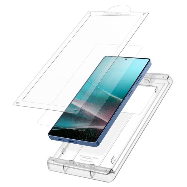 Spigen EliteShield EZ Fit mit Installation Tray - 1er Pack Samsung Galaxy S25 Ultra