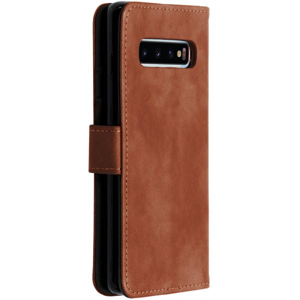 imoshion Luxuriöse Klapphülle Braun für Samsung Galaxy S10