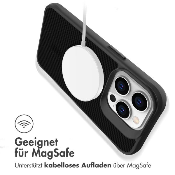 imoshion Rugged Hybrid Carbon Case mit MagSafe für das iPhone 14 Pro - Schwarz