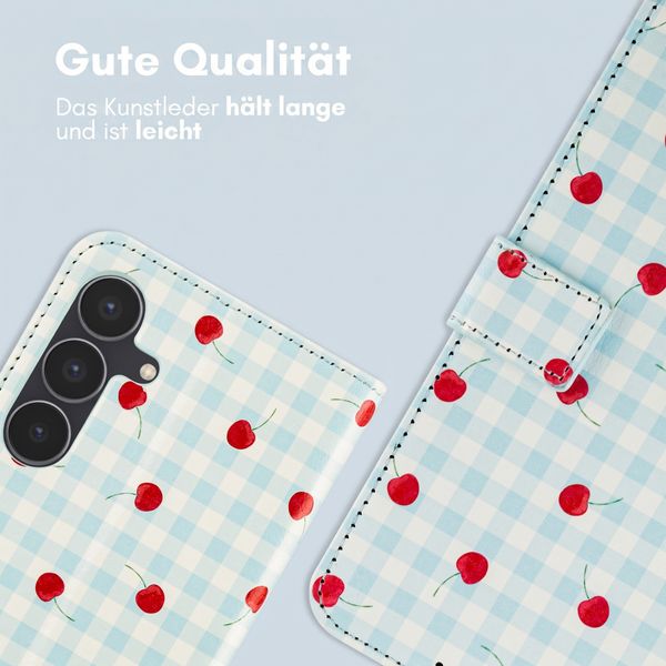imoshion Design Klapphülle Samsung Galaxy S25 FE - Cherry Check