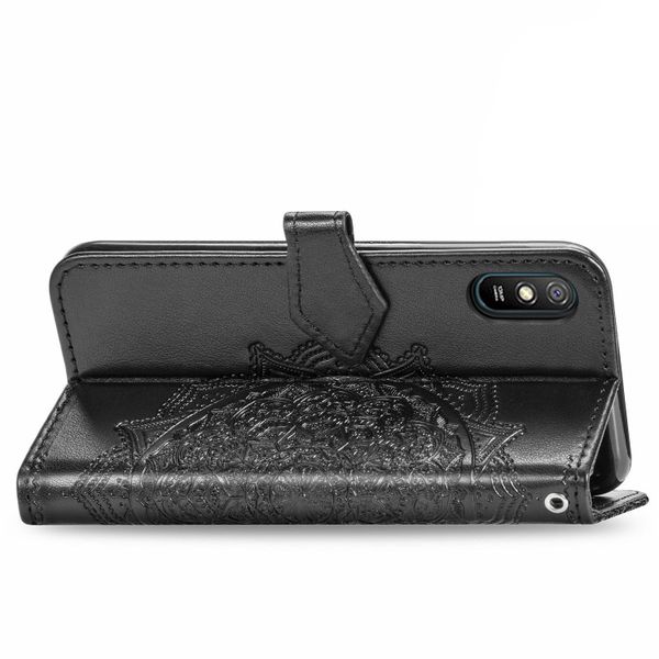 Mandala Klapphülle Xiaomi Redmi 9A - Schwarz