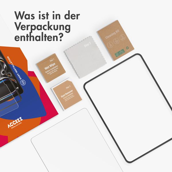 Accezz Schutzfolie aus gehärtetem Glas mit Applikator Apple iPad Pro 11 (2024) M4