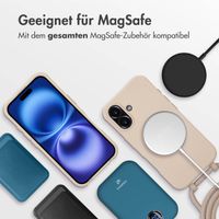 imoshion Color Backcover mit abtrennbarem Band MagSafe für das Apple iPhone 16 - Nude