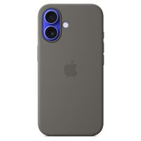 Apple Silikon-Case MagSafe für das Apple iPhone 16 - Stone Gray
