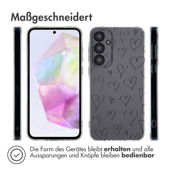 imoshion Design Hülle Samsung Galaxy A35 - Hearts