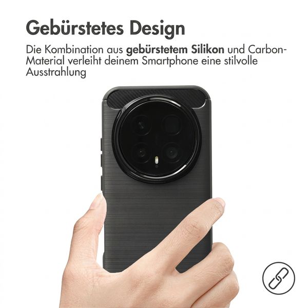 imoshion Brushed Back Cover Honor Magic8 Pro - Schwarz