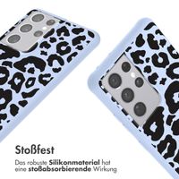 imoshion SilikonHülle design mit Band Samsung Galaxy S21 Ultra - Animal Lila