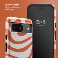 Selencia Vivid Tough Back Cover für das Google Pixel 8 - Dream Swirl Orange