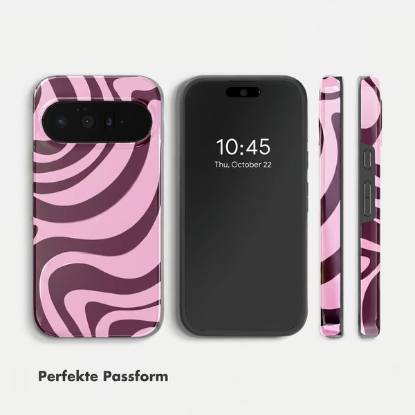 Selencia Vivid Rückabdeckung mit MagSafe Google Pixel 11 - Wavy Swirl Pink Plum