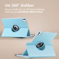 imoshion 360° drehbare Klapphülle Apple iPad Pro 12.9 (2022) / Pro 12.9 (2021) - Hellblau