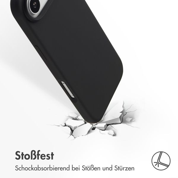 Accezz Liquid Silikoncase mit MagSafe Apple iPhone Air - Schwarz