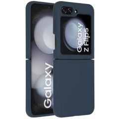 Accezz Liquid Silikoncase Samsung Galaxy Z Flip 5 - Dunkelblau