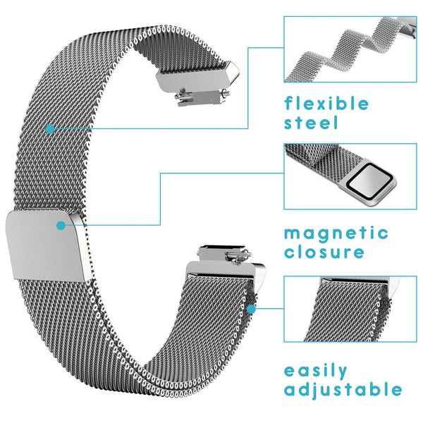 imoshion Milanese Watch Armband Fitbit Inspire - Silber