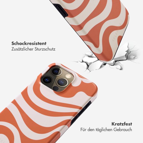 Selencia Vivid Tough Back Cover für das iPhone 15 Pro Max - Dream Swirl Orange