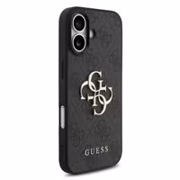 Guess 4G Metal Logo Back Cover Apple iPhone 17 - Schwarz