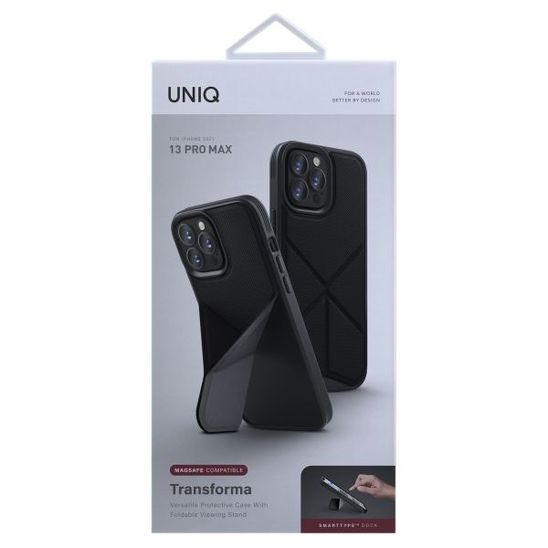 Uniq Transforma Back Cover mit MagSafe für das iPhone 13 Pro Max - Charcoal Grey