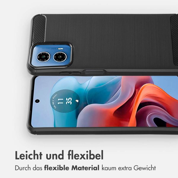 imoshion Brushed Back Cover Motorola Moto G34 - Schwarz