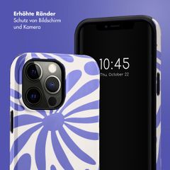 Selencia Vivid Back Cover Apple iPhone 14 Pro Max - Modern Bloom Sapphire Blue