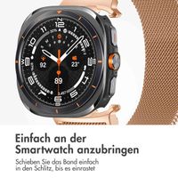 imoshion Magnetisches Milanaise Armband für das  Samsung Galaxy Watch Ultra (2024/2025) - Rosé gold