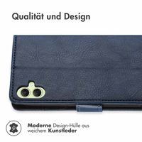 imoshion Luxuriöse Klapphülle Samsung Galaxy A05s - Dunkelblau