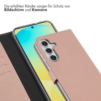 Selencia Echtleder Klapphülle Samsung Galaxy S25 FE - Dusty Pink