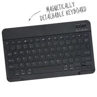 Accezz QWERTY Bluetooth Keyboard Klapphülle für das iPad Air 13 Zoll (2025) M3 / (2024) M2 - Schwarz