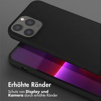 Selencia SilikonHülle mit abnehmbarem Band Apple iPhone 13 Pro Max - Schwarz