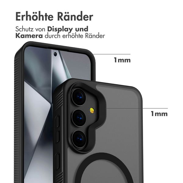 Accezz Rugged Frosted Back Cover mit MagSafe Samsung Galaxy S24 Plus - Schwarz
