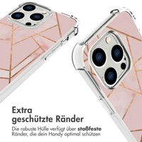 imoshion Design Hülle mit Band für das iPhone 14 Pro - Pink Graphic