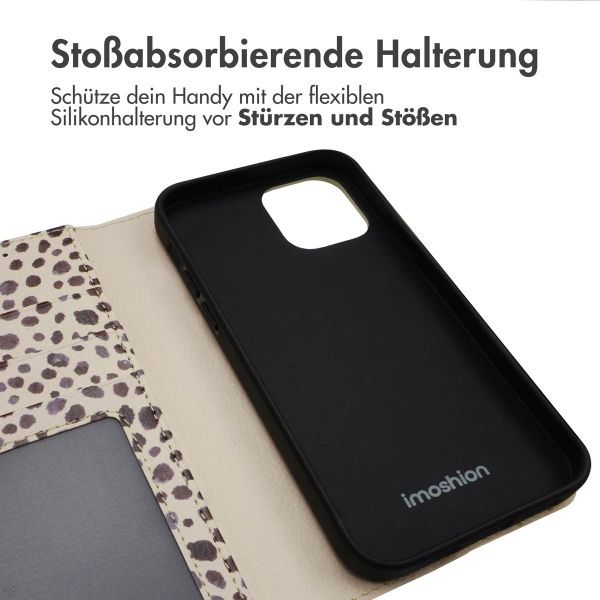 imoshion Design Klapphülle Apple iPhone 14 - Black And White Dots