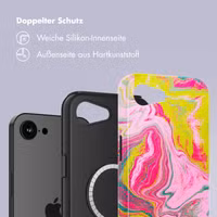 Selencia Vivid Rückabdeckung mit MagSafe Apple iPhone 16e - Marble Pink