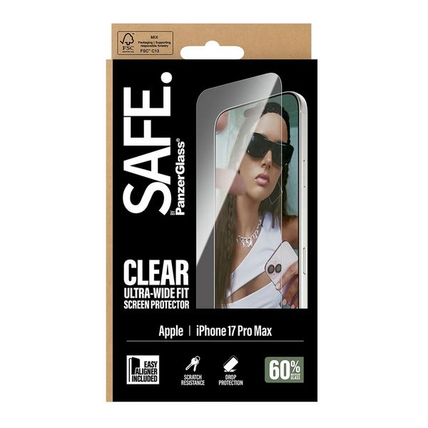 SAFE by PanzerGlass Gaming Screen Protector Ultra Wide Fit mit Applikator Apple iPhone 17 Pro Max