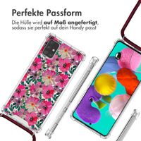 imoshion Design Hülle mit Band Samsung Galaxy A51 - Flower Water