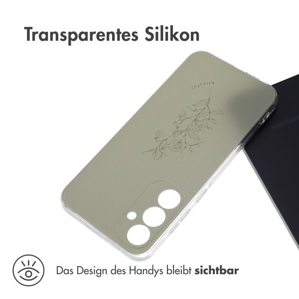 imoshion Design Hülle Samsung Galaxy A35 - Floral Green