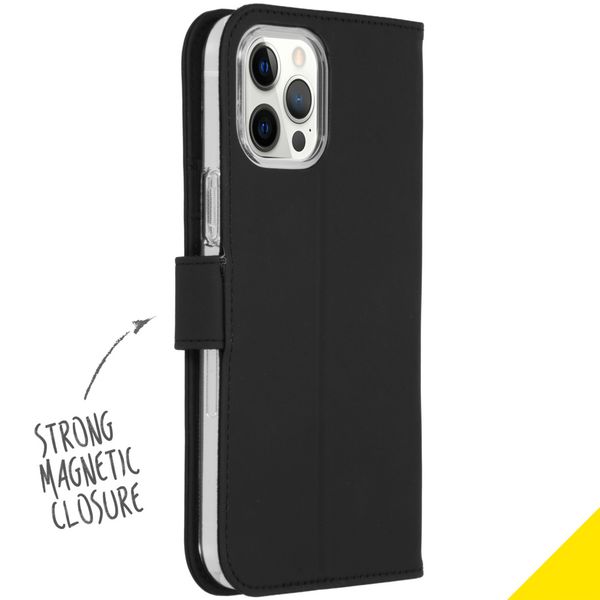 Accezz Wallet TPU Klapphülle Apple iPhone 12 Pro Max - Schwarz