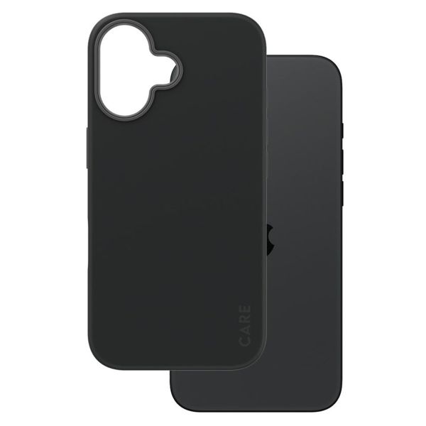 CARE by PanzerGlass Fashion Back Cover MagSafe für das iPhone 16 - Schwarz