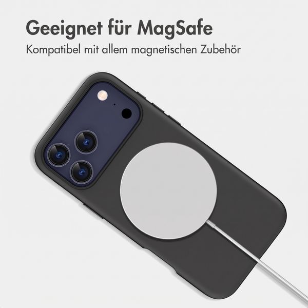 imoshion Color Backcover mit Thin MagSafe Ring Apple iPhone 17 Pro Max - Schwarz