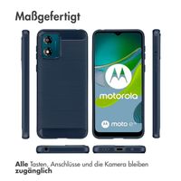 imoshion Brushed Back Cover für das Motorola Moto E13 - Dunkelblau