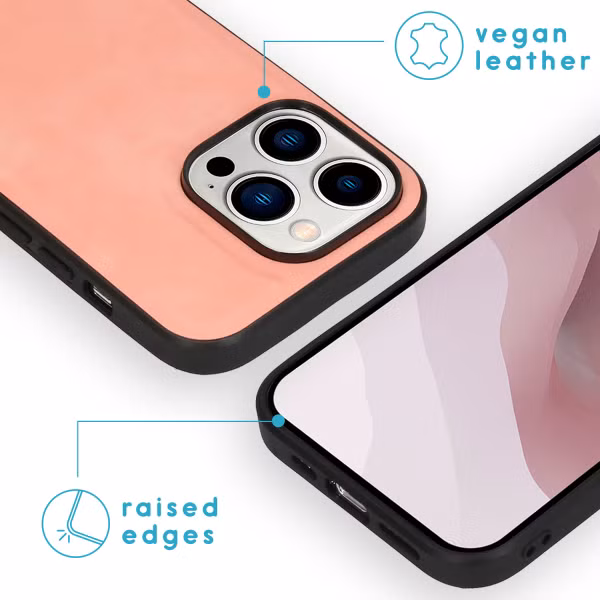 imoshion Entfernbare 2-1 luxuriöse Klapphülle für das Apple iPhone 14 Pro - Rosa